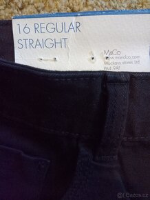 Nové dámské/dívčí černé džíny/rifle M&Co, 44/16 - 4