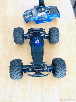 RC auto s dalkovim ovladanim Spirit monster, modrá - 4