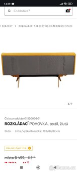 Rozkládací křeslo žluté - 4