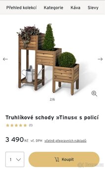 Truhlíkové schody s policí - 4