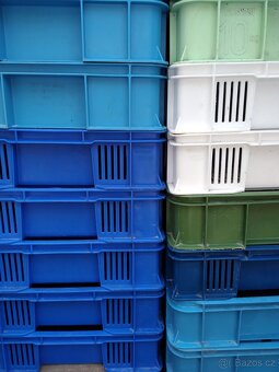 Plastové přepravky OZ ,nízké, barvené - 4