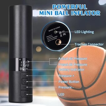 Elektrická pumpa na míče 18psi 3xAA - 4