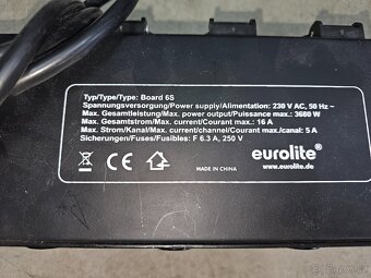 Disco ovládací zásuvky - Eurolite Board 6S Switch za 499,-Kč - 4