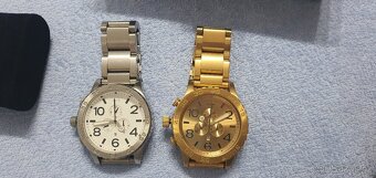 Nixon Zlaté hodinky aj strieborne veľká nad 5cm priemer - 4