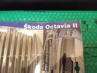 okrasné nerezové lišty přední masky Škoda Octavia II, Octavi - 4