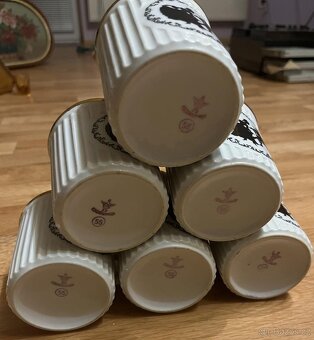 6x Starý porcelánový hrnek - motiv ROKOKO - THUN - 4