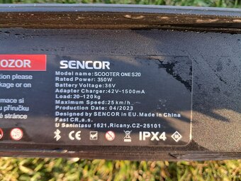 E-koloběžka Sencor SCOOTER ONE S 20 - 4