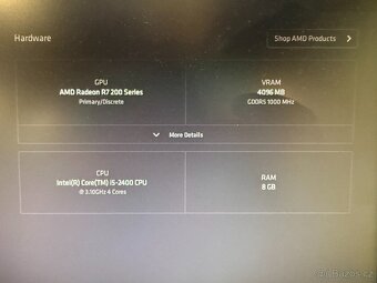 Starší herný počítač i5-2400/8GB RAM/Radeon R7 4GB - 4