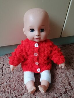 Mrkací mluvící panenka - miminko cca 30 cm - 4