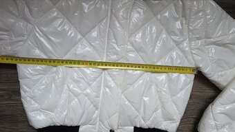 Dámská lesklá bílá  bunda vel.S/M - 4