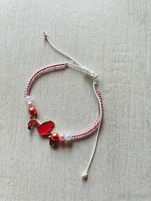 Náramek a náušnice s plameňáky - 4