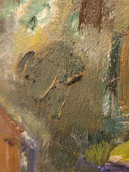 Obraz Jana Lieblová, ves na Vysočině, olej 64x75 - 4