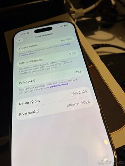 Apple IPhone 16 pro 128GB, DESERT TITANIUM, jako nový - 4
