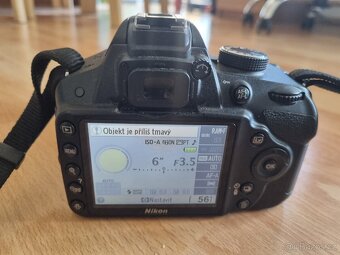 Nikon D3200 + teleobjektiv + příslušenství⭐ - 4