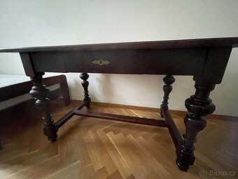 Starožitný stůl + židle - 4