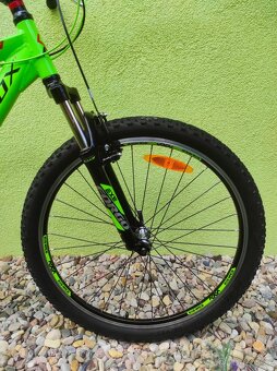 Značkové horské kolo Leader Fox 26"/18" (limetka) - 4