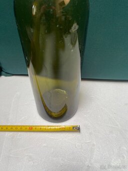 Zelená skleněná láhev – retro dekorace - 4