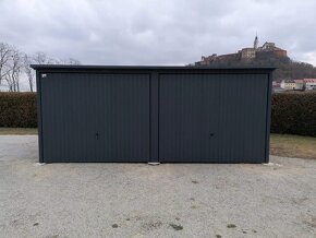 Plechová dvojgaráž 6x5m - 4