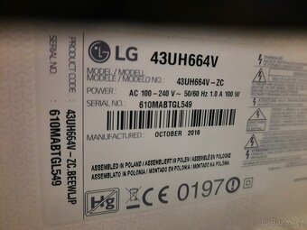 Tv smart LG ve 4k 110cm - 4