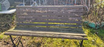 Zahradni lavička na opravu - 4