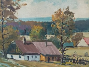 JÁGR - OBRAZ OLEJ NA DESCE - 4