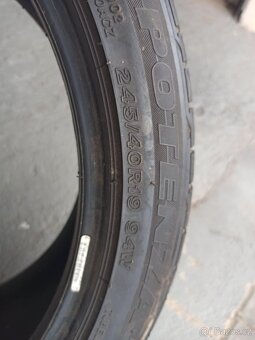 Bridgestones Potenza 245/40 R19 94W cca 6mm Runflat 1 kus - 4
