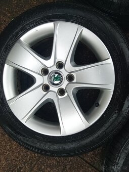 ALU Škoda 5x112 R16 Crateris + 205/55 R16 letní - 4