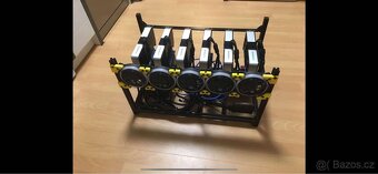 Mining rig 6× RTX 3060 Ti FE – kompletní, top stav - 4