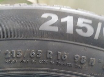215/65/16 semperit 7,5mm dot23 - 4