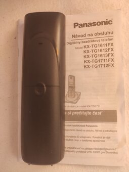 Bezdrátový telefon Panasonic KX-TG1711FX - 4