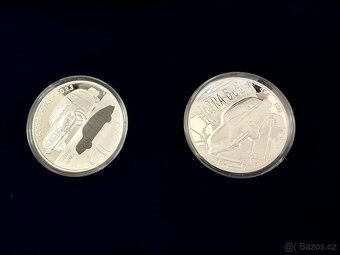 STŘÍBRNÁ MINCE A MEDAILE OSOBNÍ AUTOMOBIL TATRA 603 - 4