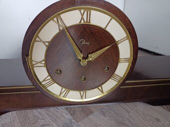 Starožitný krbové stolní hodiny Německo - 4