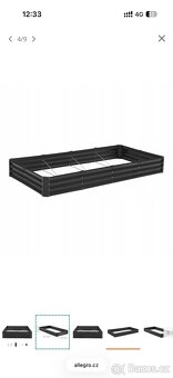 Vyvýšený zahradní záhon tmavě šedý - 4