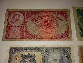 BANKOVKY 30. LÉTA, 1-100 K, 6 RŮZNÝCH NOMINÁLŮ, NEPERFOR. - 4