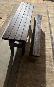 Zahradní dřevěné lavice 2ks - 4