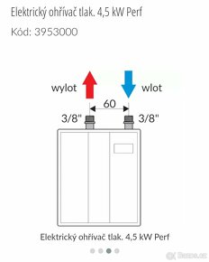 Elektrický ohřívač - 4,5 kW Perfect - 4