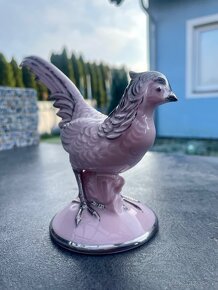 porcelánová soška Páv Schlagenwald Slavkov - 4