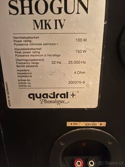 Třípásmové reprosoustavy QUADRAL SHOGUN mkIV - 4