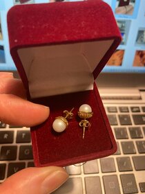 Zlatá sada 14kt s perlami - Klenoty Aurum - 4