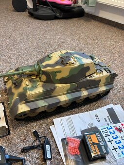 RC tank 1:16 Königstiger věž Henschel (IR/BB, kov. převodovk - 4