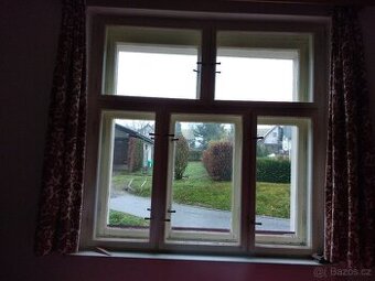 Kliky mosazné ze starých dřevěných oken - 4