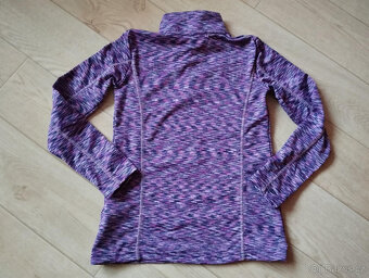 Dívčí thermo triko / mikina vel. 134/140 Crivit PRO fialové - 4