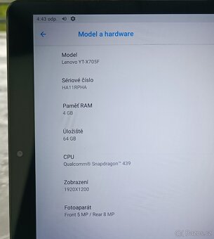 Tablet Lenovo Yoga YT-X705F / 4GB RAM / 64GB / Krabice - 4