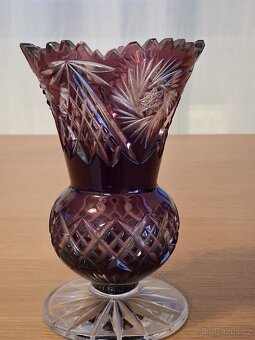 Váza křiišťálová broušená - 4