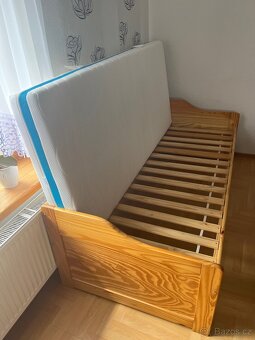 Postel masiv jednolůžko 200x90 - 4