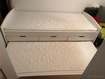 Postel s výsuvným lůžkem 90x200 cm - 4