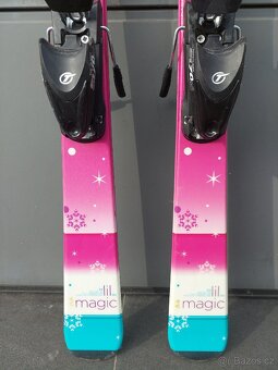 Dívčí lyže ELAN LIL MAGIC, 130 cm + hůlky + lyžáky + přilba - 4