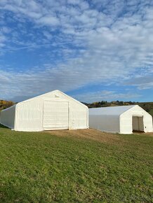 Plachtová hala 9,15m x 9,15m x 6,1m - Bílá - 4
