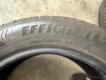 prodám letní pneumatiky 215/55/17 Goodyear celá sada - 4