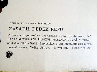Zasadil dědek řepu 1947 Dvě pohádky Trnka Hrubín - 4